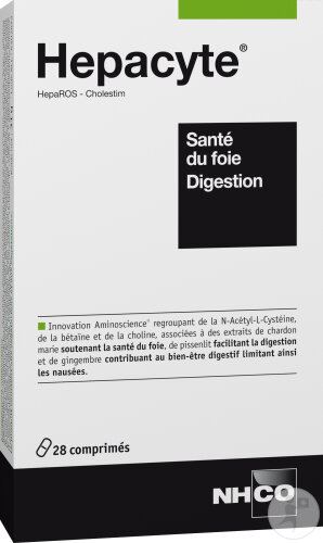 NHCO Hepacyte Santé Du Foie Et Digestion 28 Comprimés