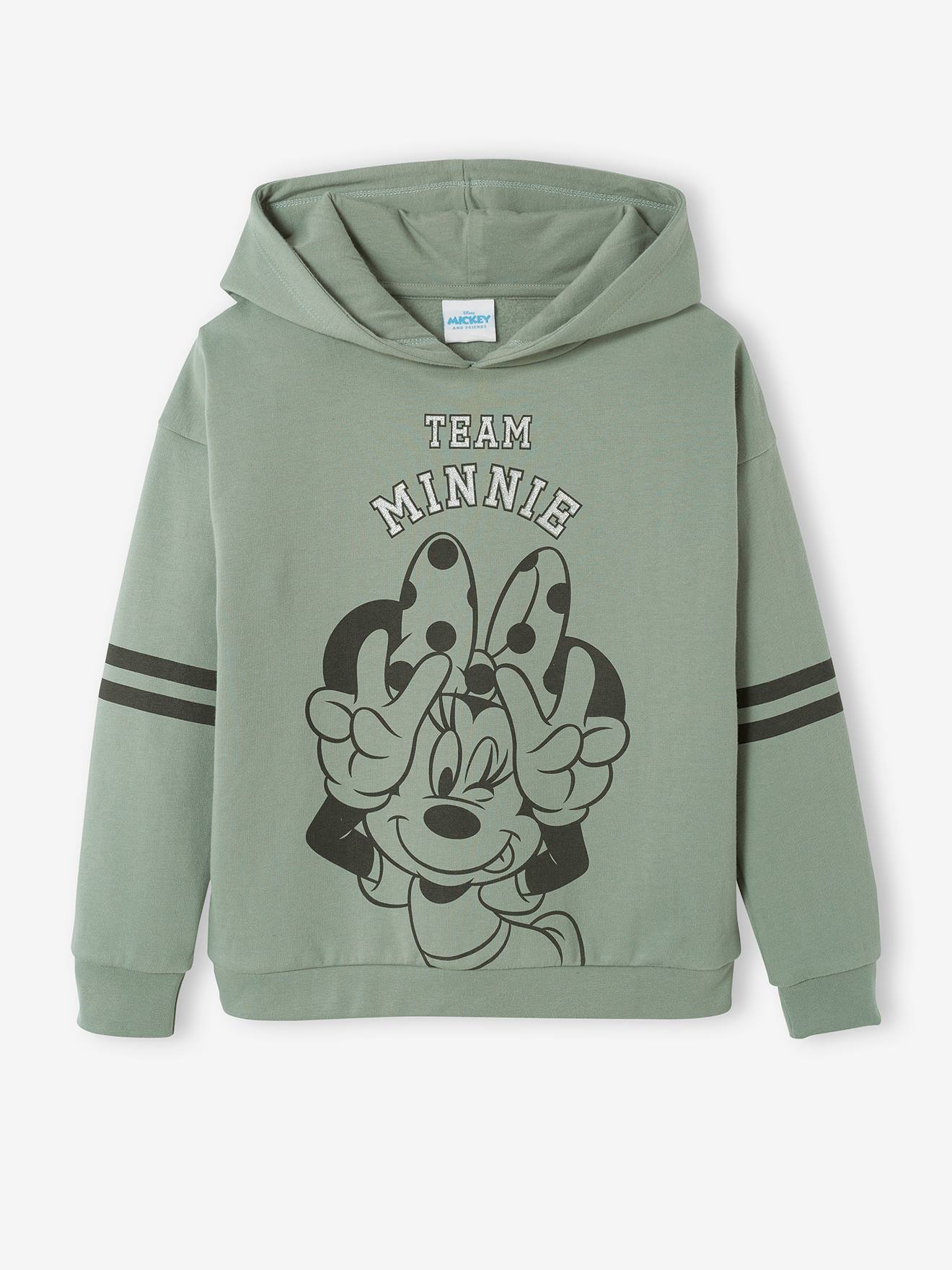 Moletom liso verde escuro DS® Minnie com estampas