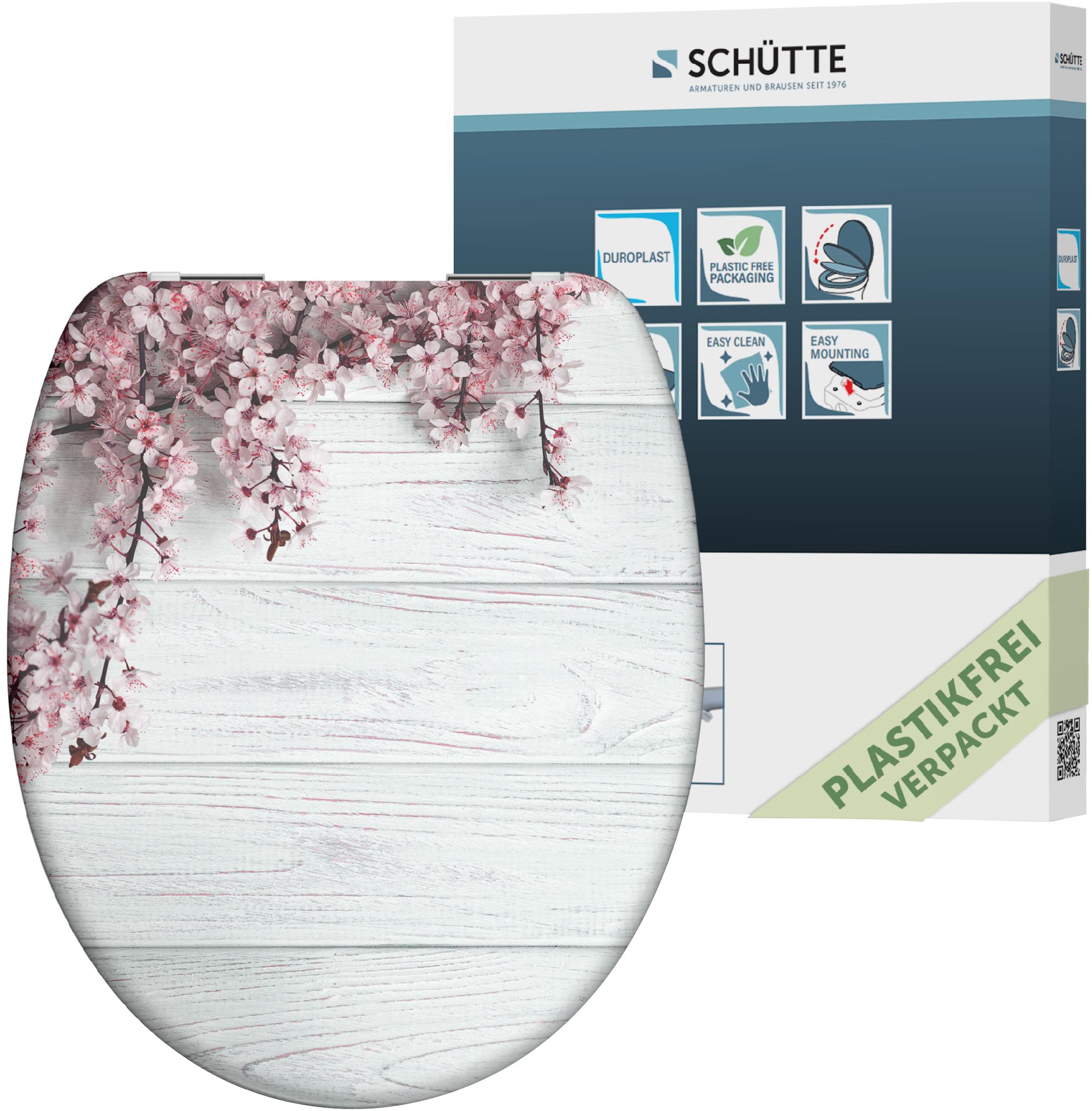 Schütte WC-Sitz »Flowers&Wood« Duroplast, Absenkautomatik, Motivdruck