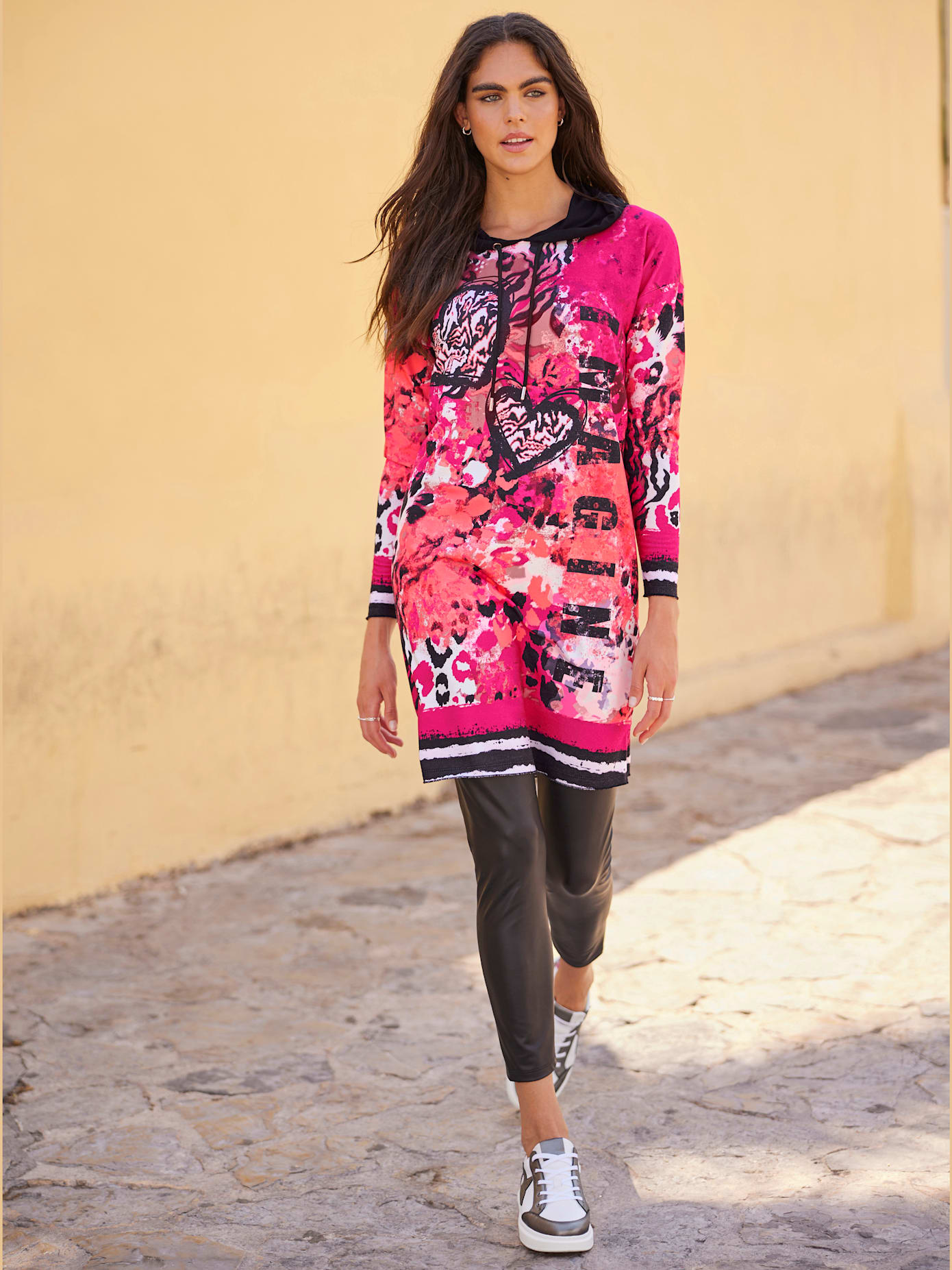 Robe en jersey motif original