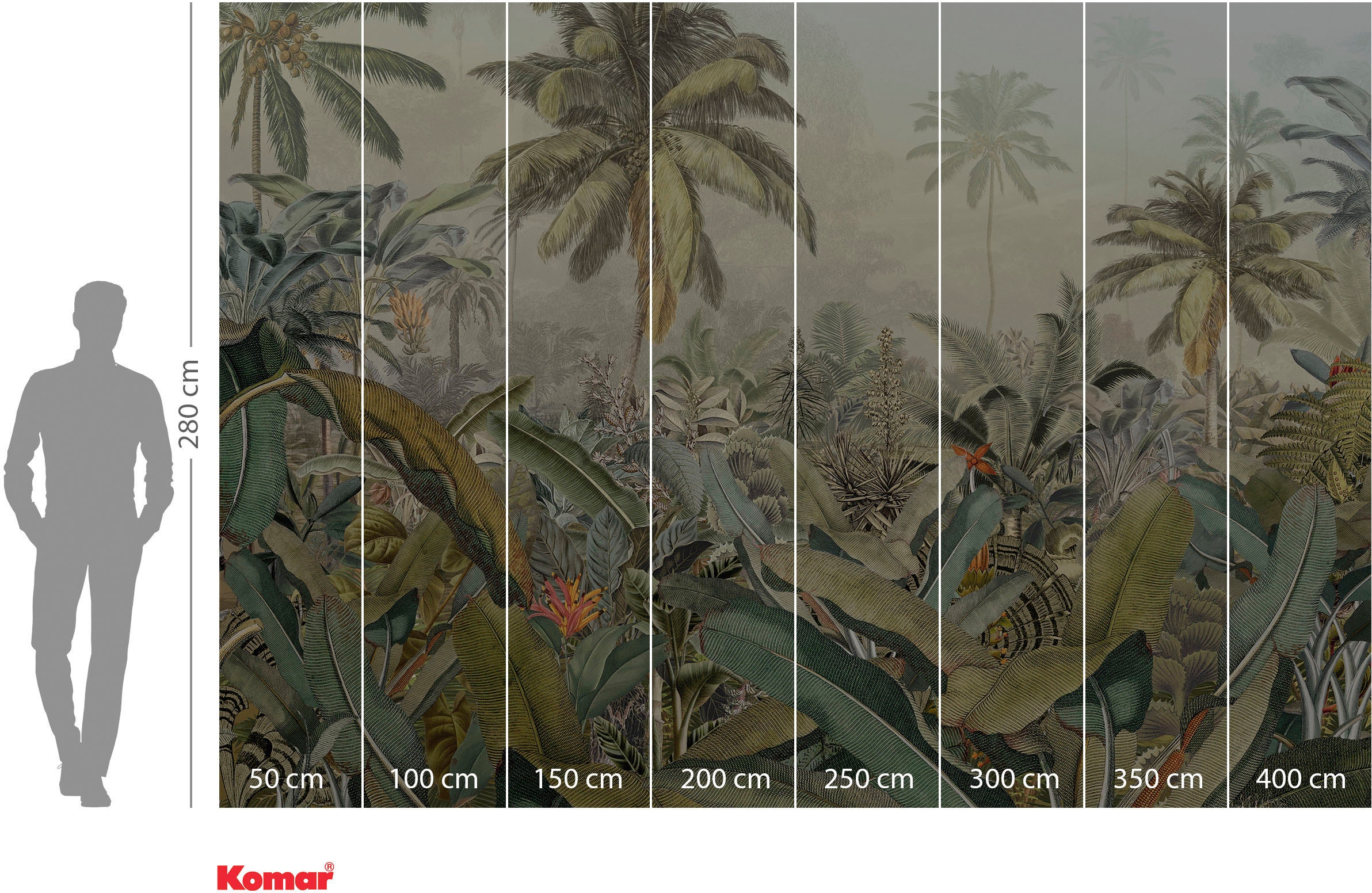 Komar Fototapete »Digitaldruck Vlies -  Untouched Nature - Grösse 400 x 280 cm« bedruckt glatt Wohnzimmer, Schlafzimmer