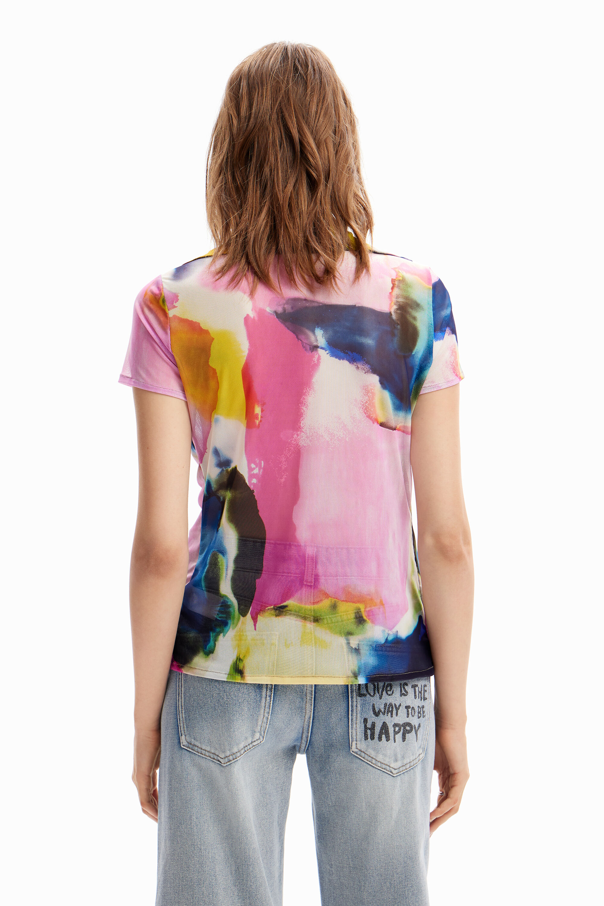 T-shirt resort tulle aquarelle