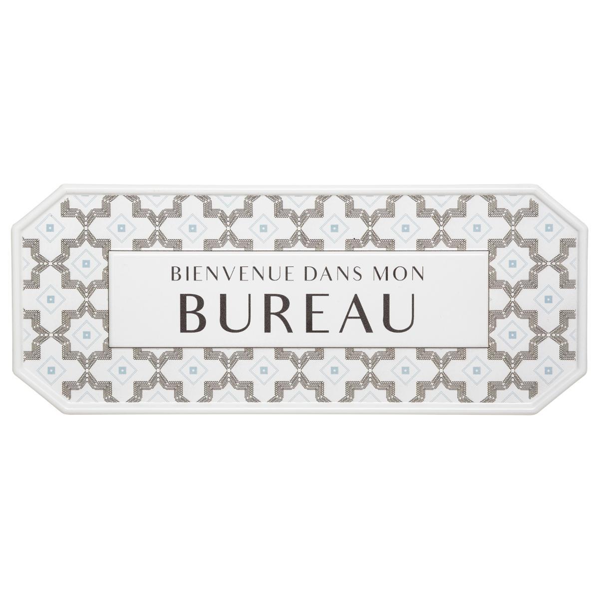 PLAQUE PORTE METAL CARREAUX