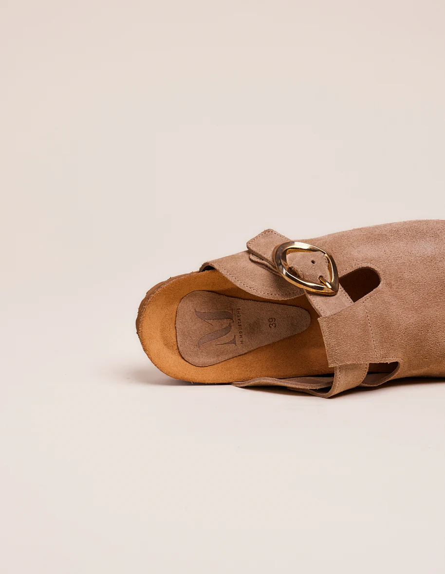 Mules Matilda - Suède taupe