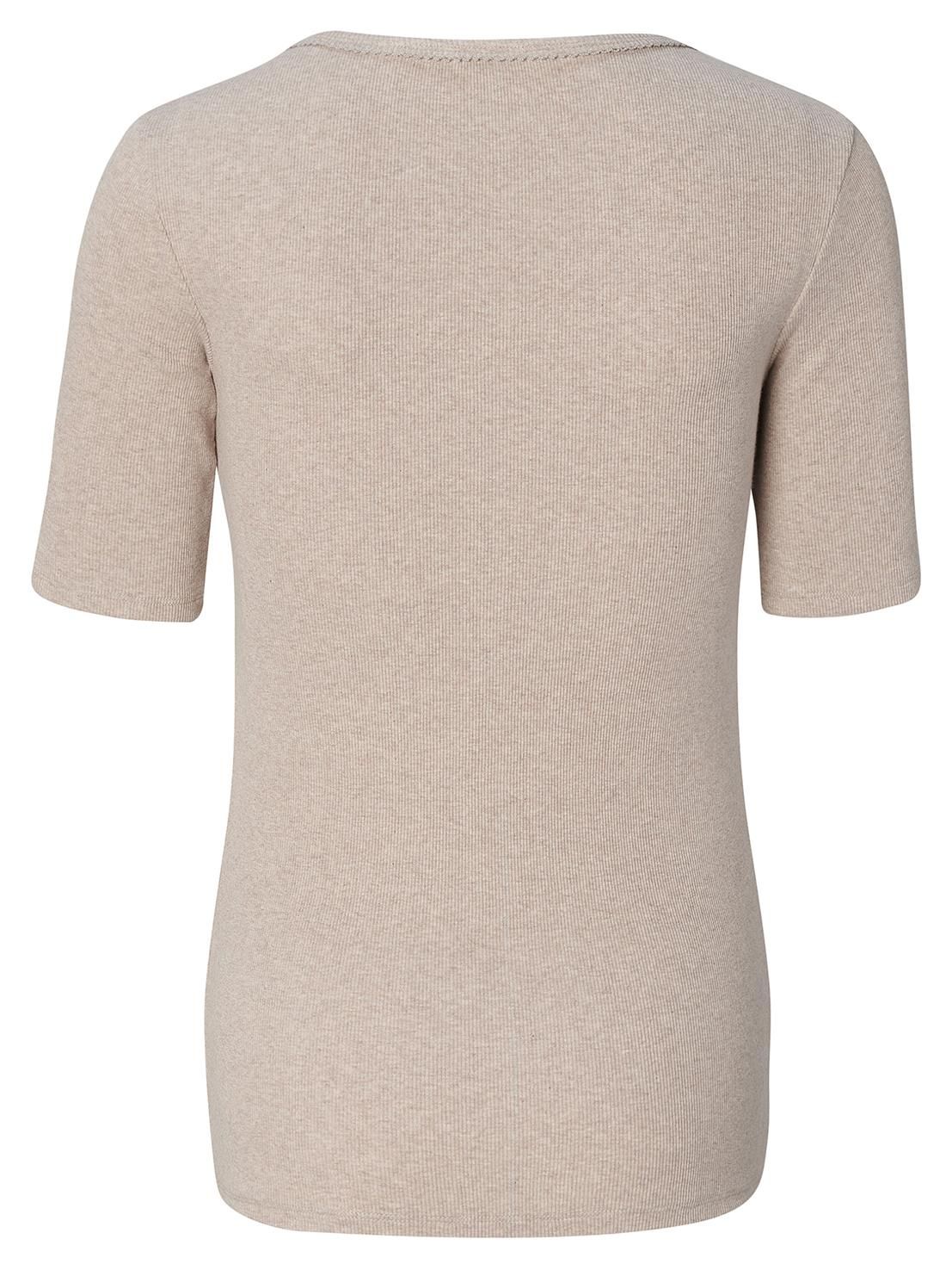 Noppies Maternity Pyjamatop met voedingsfunctie Renate - Taupe Melange