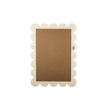 Spiegel beige met randjes