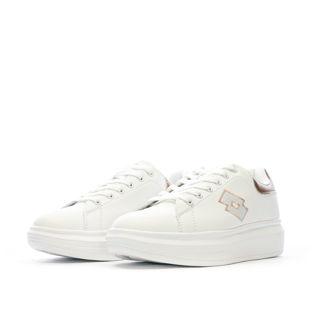 Lotto Baskets BLanches Femme Lotto Thirteen