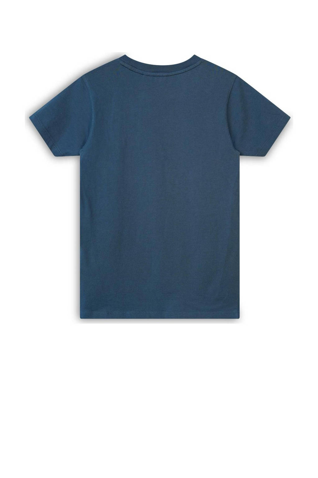 SEVENONESEVEN T-shirt met printopdruk donkerblauw