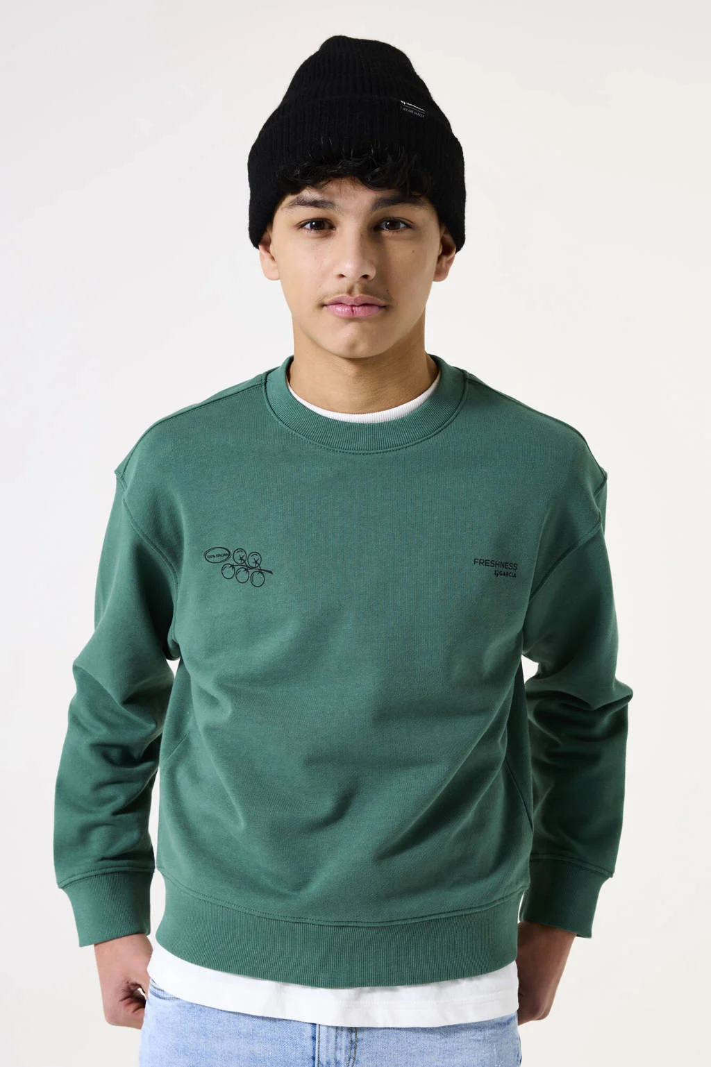 Garcia sweater donkergroen