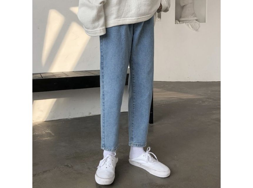GRAYCIOUS - Toelopende cropped jeans