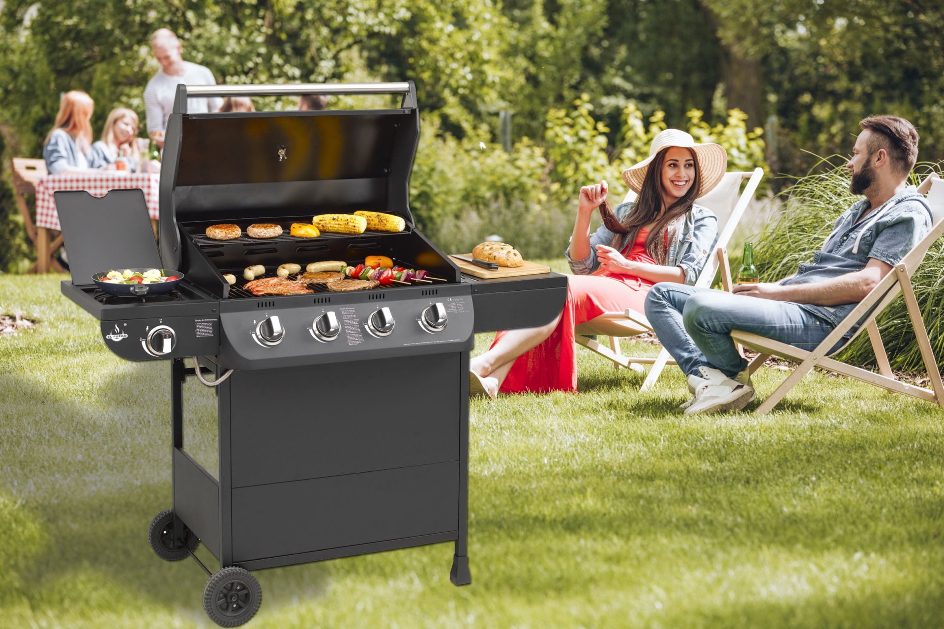 El Fuego Gasgrill Columbus 4+1