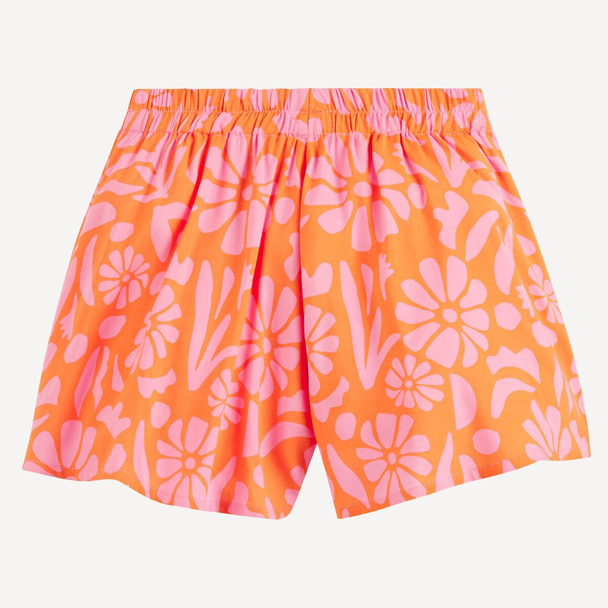 COLEÇÃO LA REDOUTE<br>Shorts lisos com estampa floral