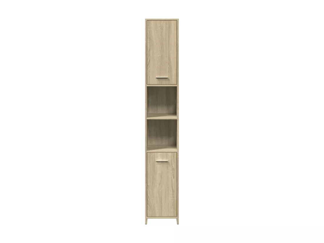 Ensemble de meubles de salle de bain 3 pcs chêne sonoma
