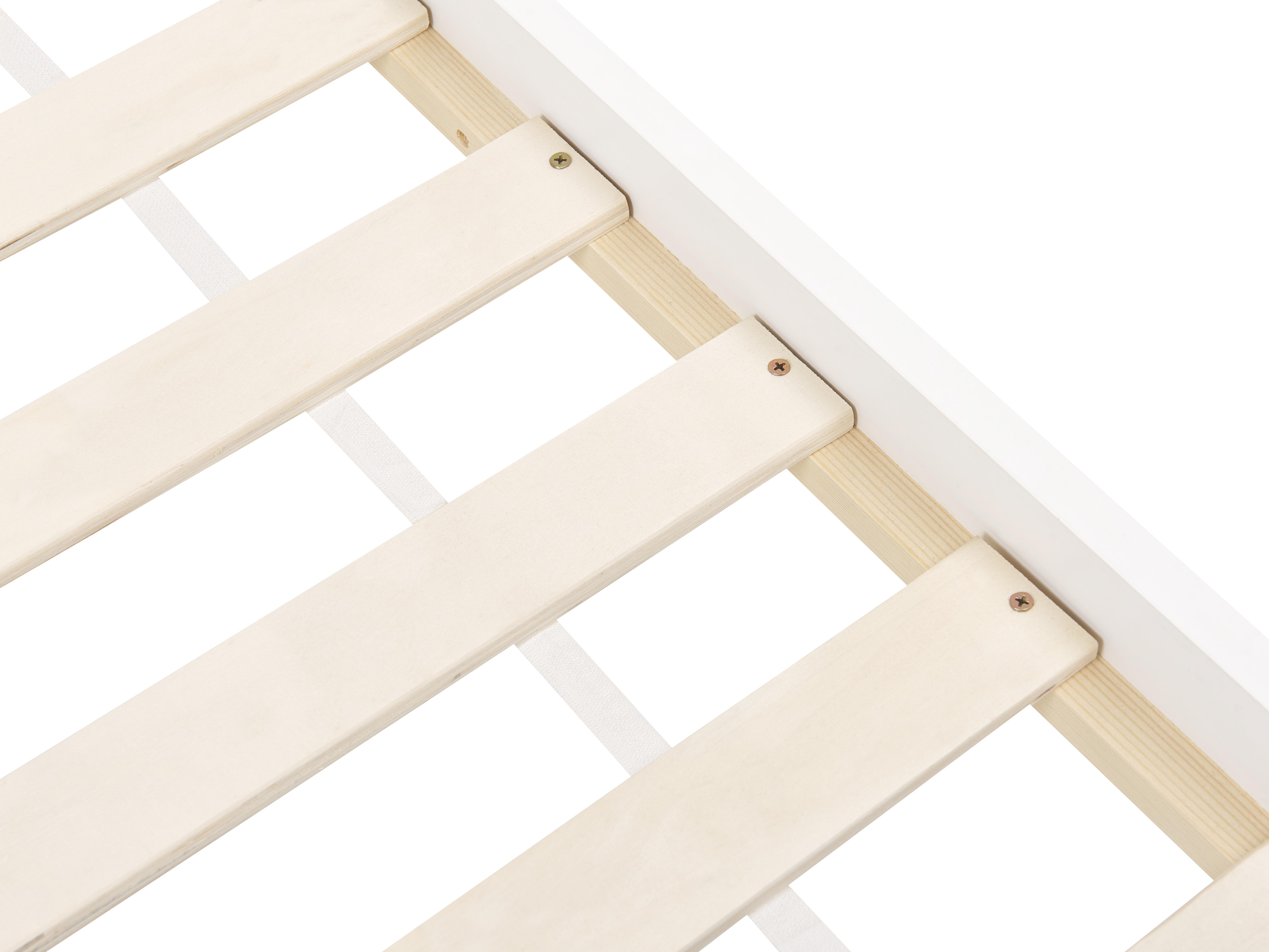 Kinderbed Huis Dennenhout TOSSE 90 x 200 cm Wit