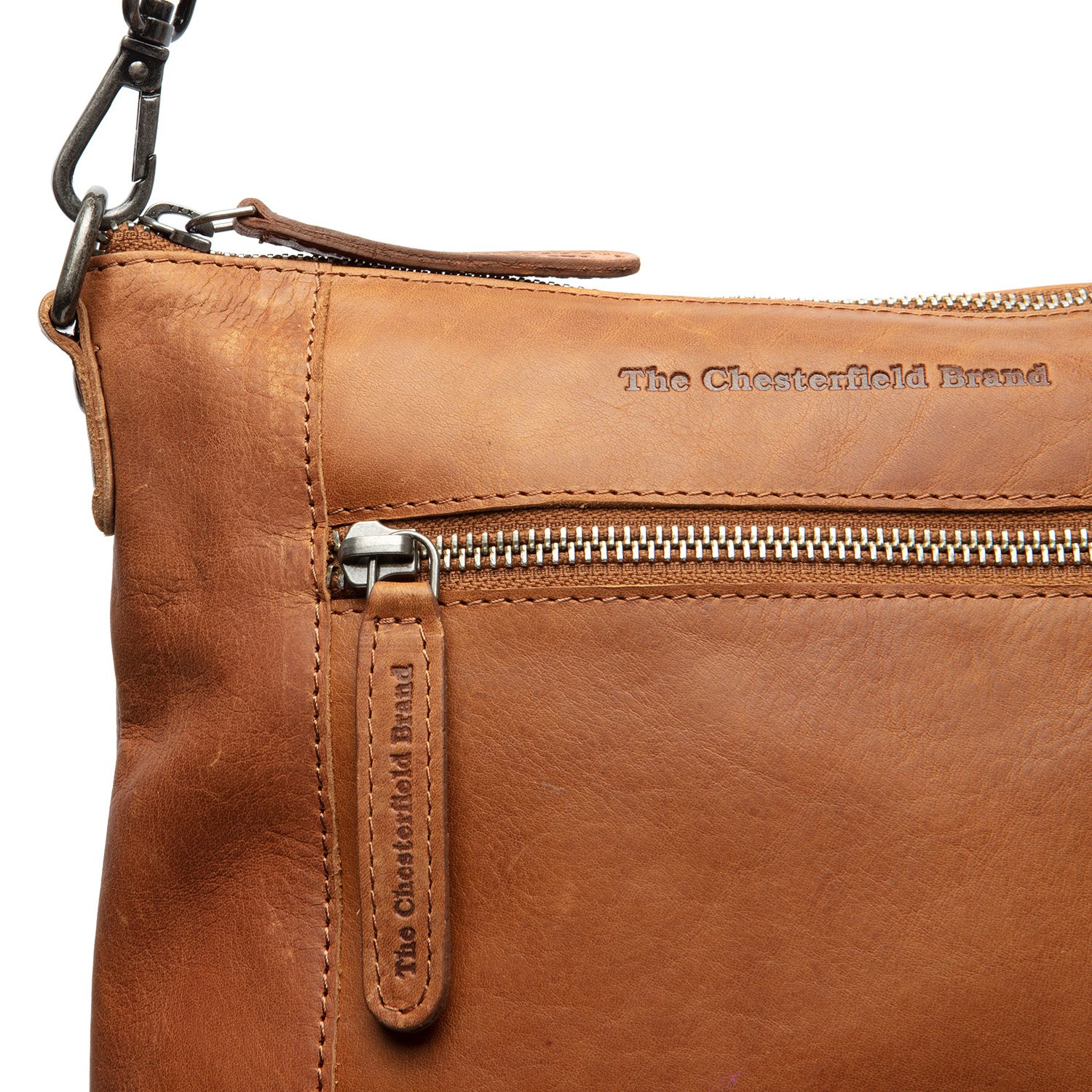 The Chesterfield Brand Faro Schoudertas cognac