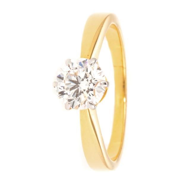 Brillant-Ring, 1,0 ct., Gold 585