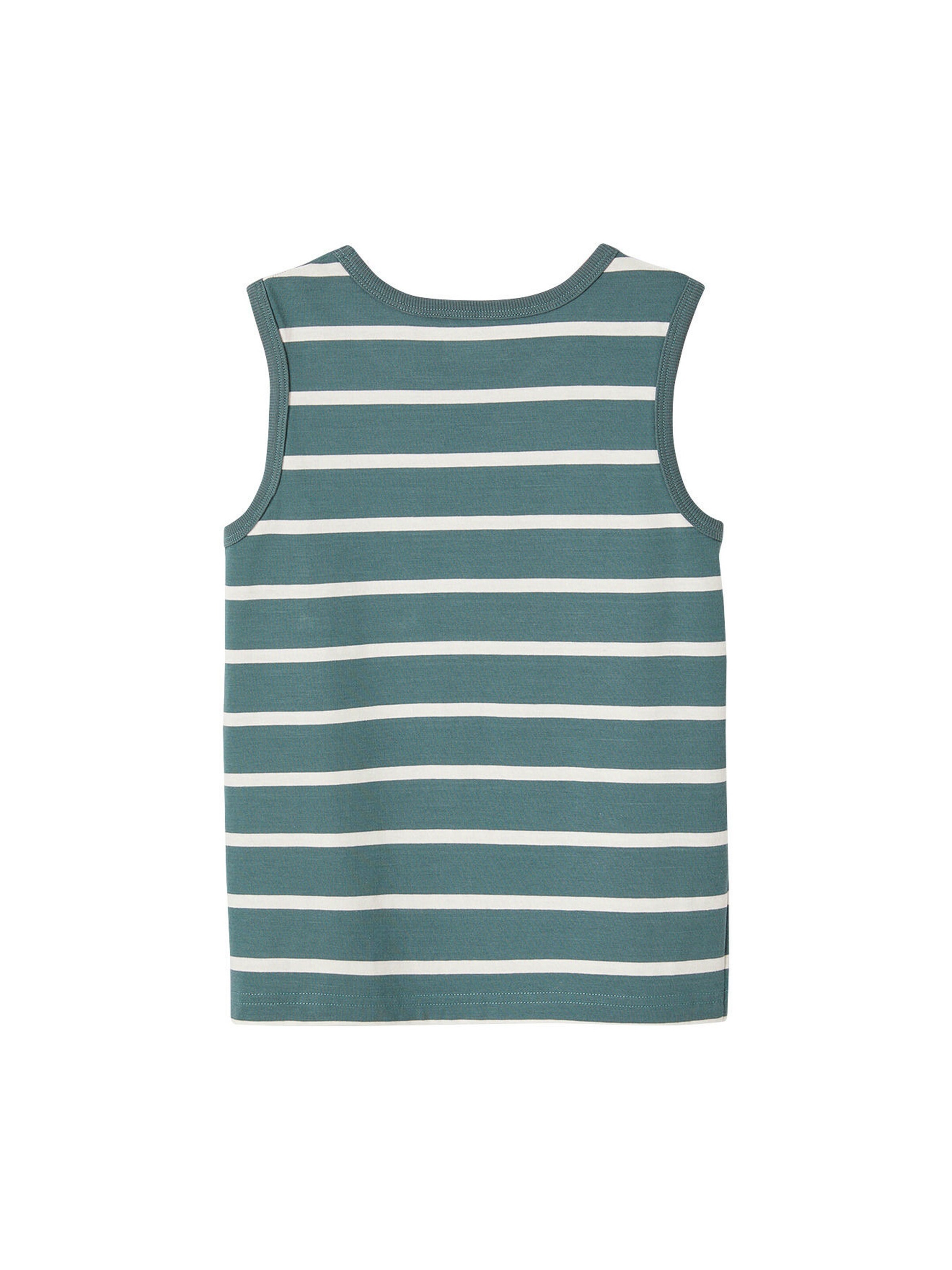 Vertbaudet Jungen Trägershirt mit Recycling-Baumwolle aqua