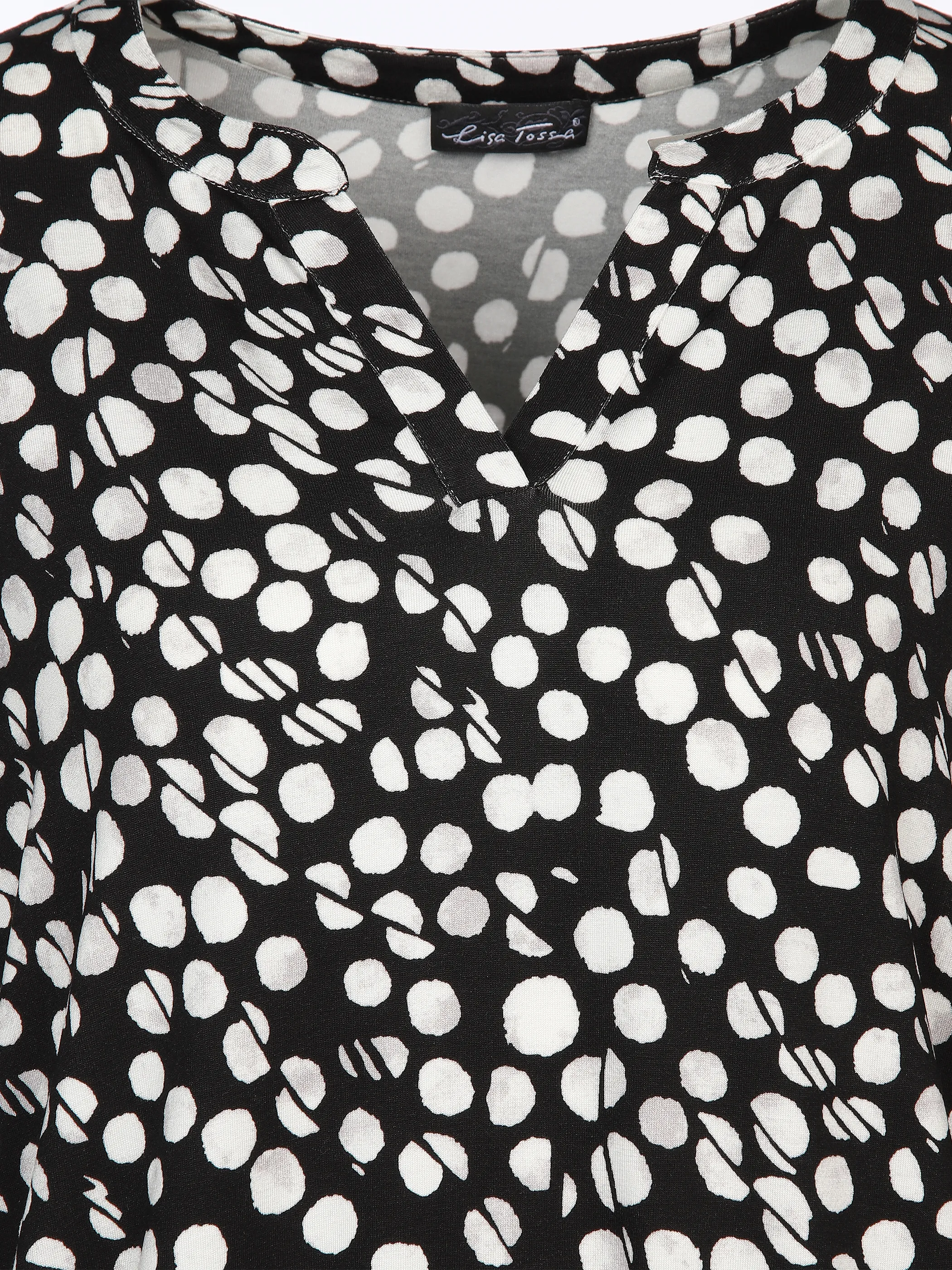 Damen Shirt mit 3/4 Arm und Minimalprint