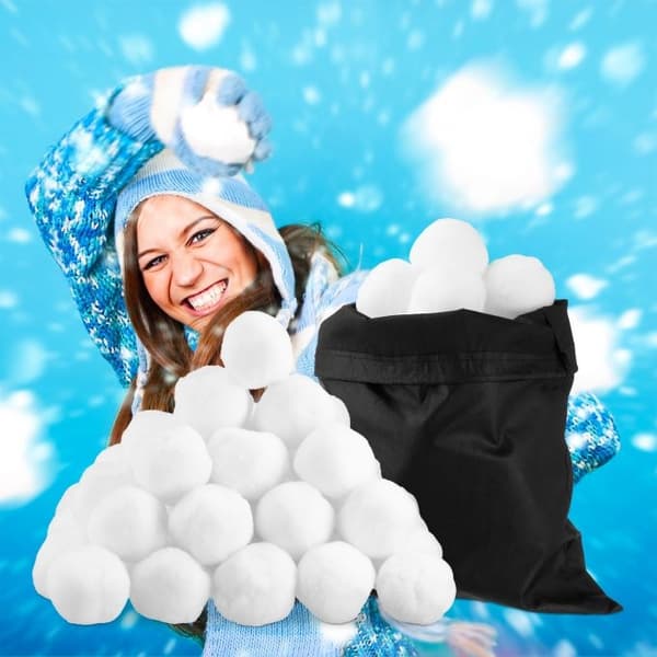 Snøballer dekorasjonssett 50 stk.