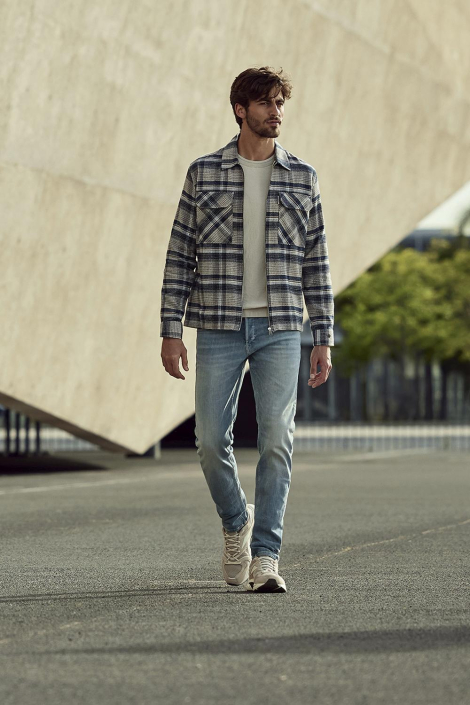 Cast Iron blauwe heren jeans