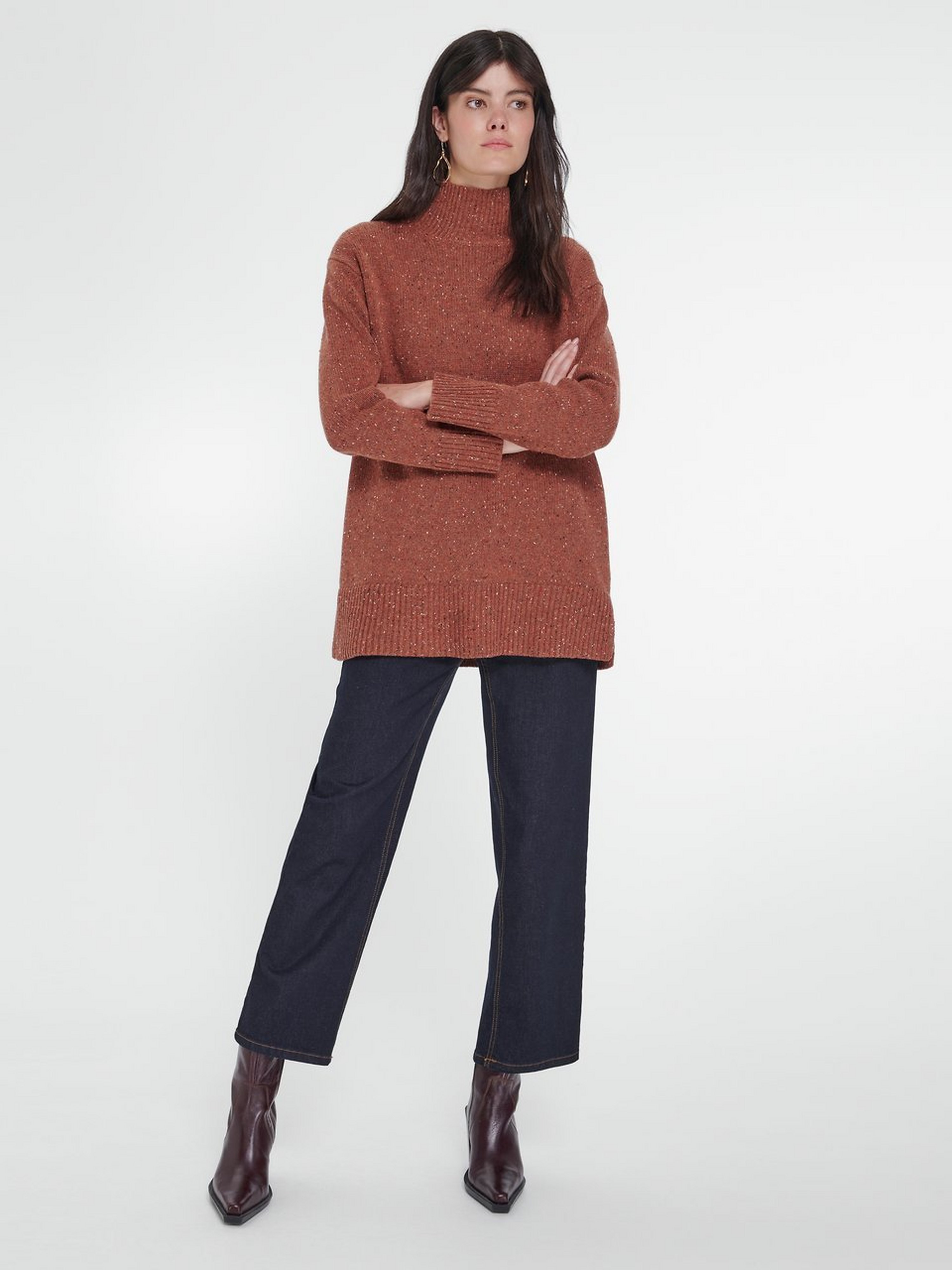 Pullover mit Stehbund