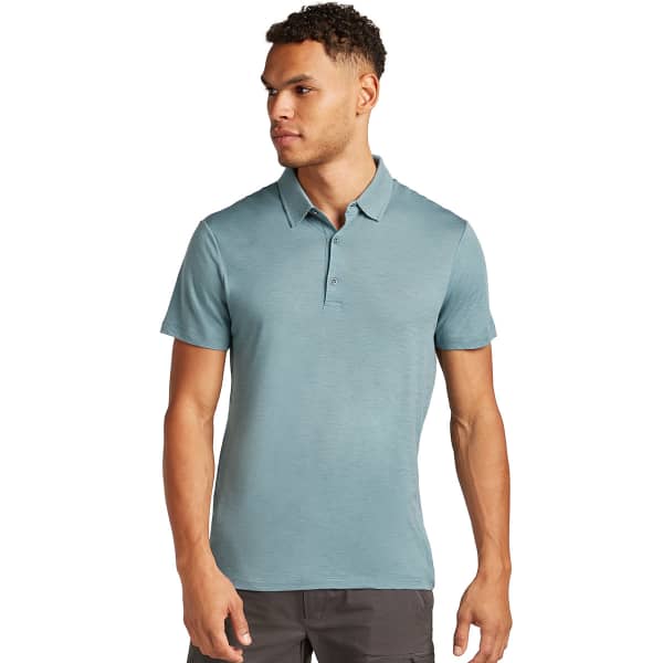 Polo randonnée ICEBREAKER M MERINO 150 TECH LITE III SS POLO BLUE ASH