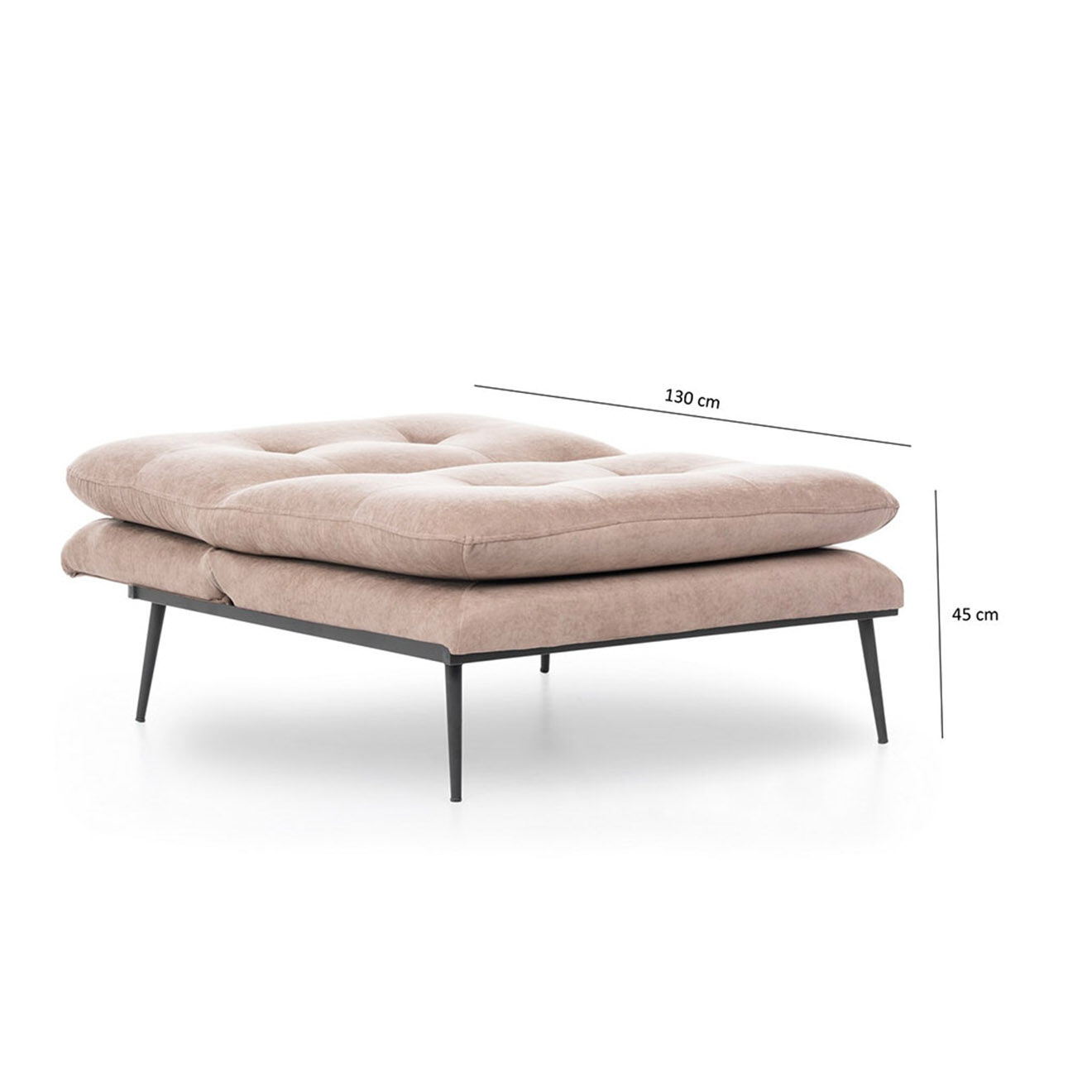 Homitis Fauteuil convertible Martin beige - 90x95x90 cm