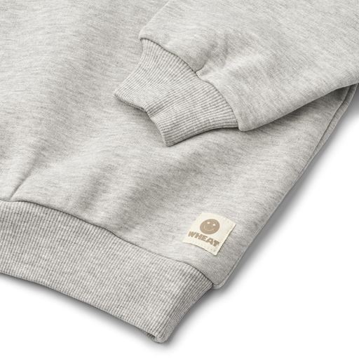 Wheat Bonno Hættetrøje, Grey Melange, 128 cm