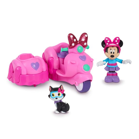 Minnie - Véhicule & Figurine 7,5 cm articulée