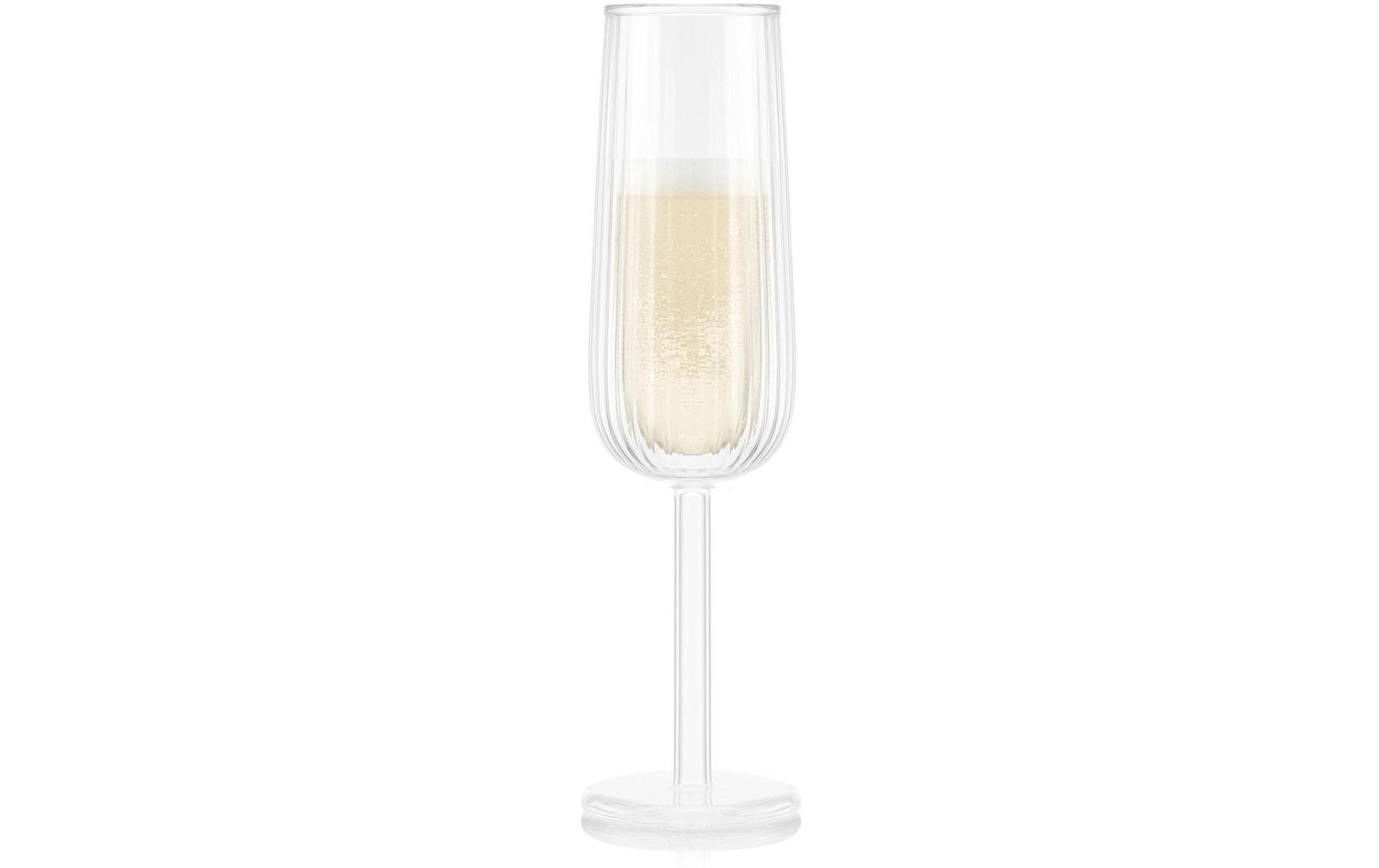 Glas Champagnerflöte Douro 2er Set Transparent, 0.3 lDoppelwandgläser Champagner