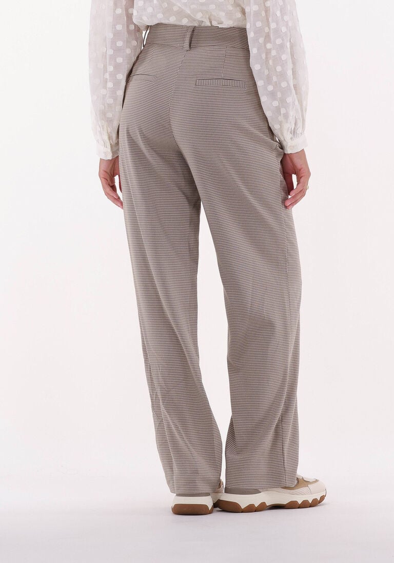 MODSTR\u00D6M beige modstr&ouml;m pantalon atticus check pants