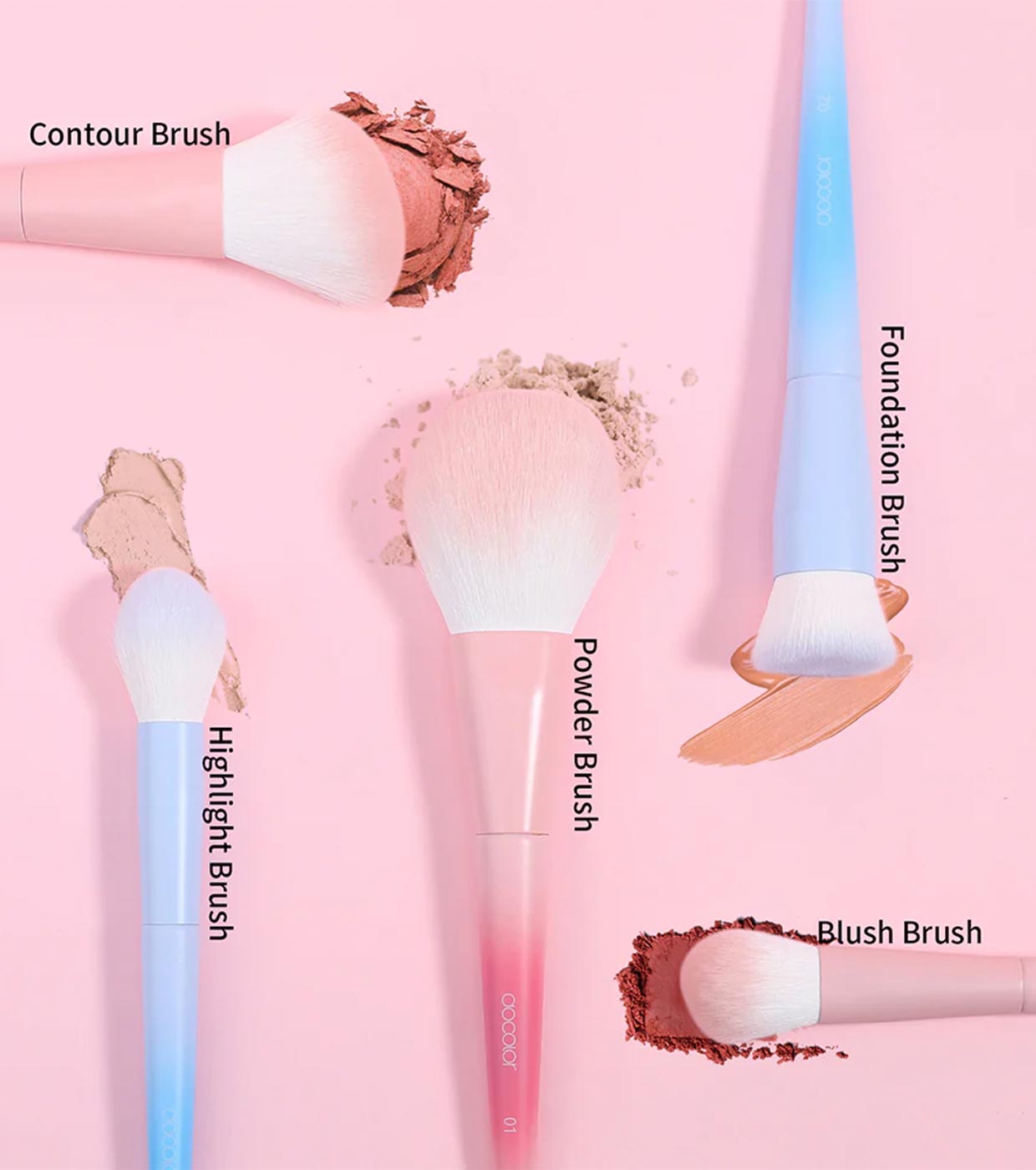 Docolor - Conjunto de pincéis e acessórios Fantasy Set (18 peças)
