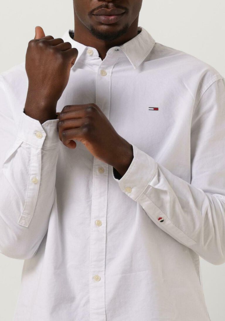 TOMMY JEANS witte tommy jeans casual overhemd tjm classic oxford shirt