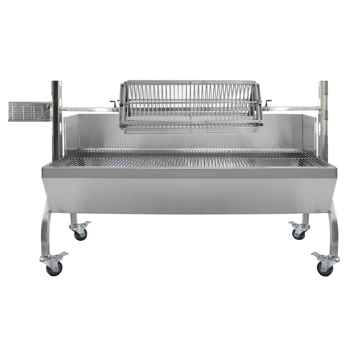 KuKoo Rôtissoire INOX pour 90kg de Viandes avec Grill de Rôtissage Kuk