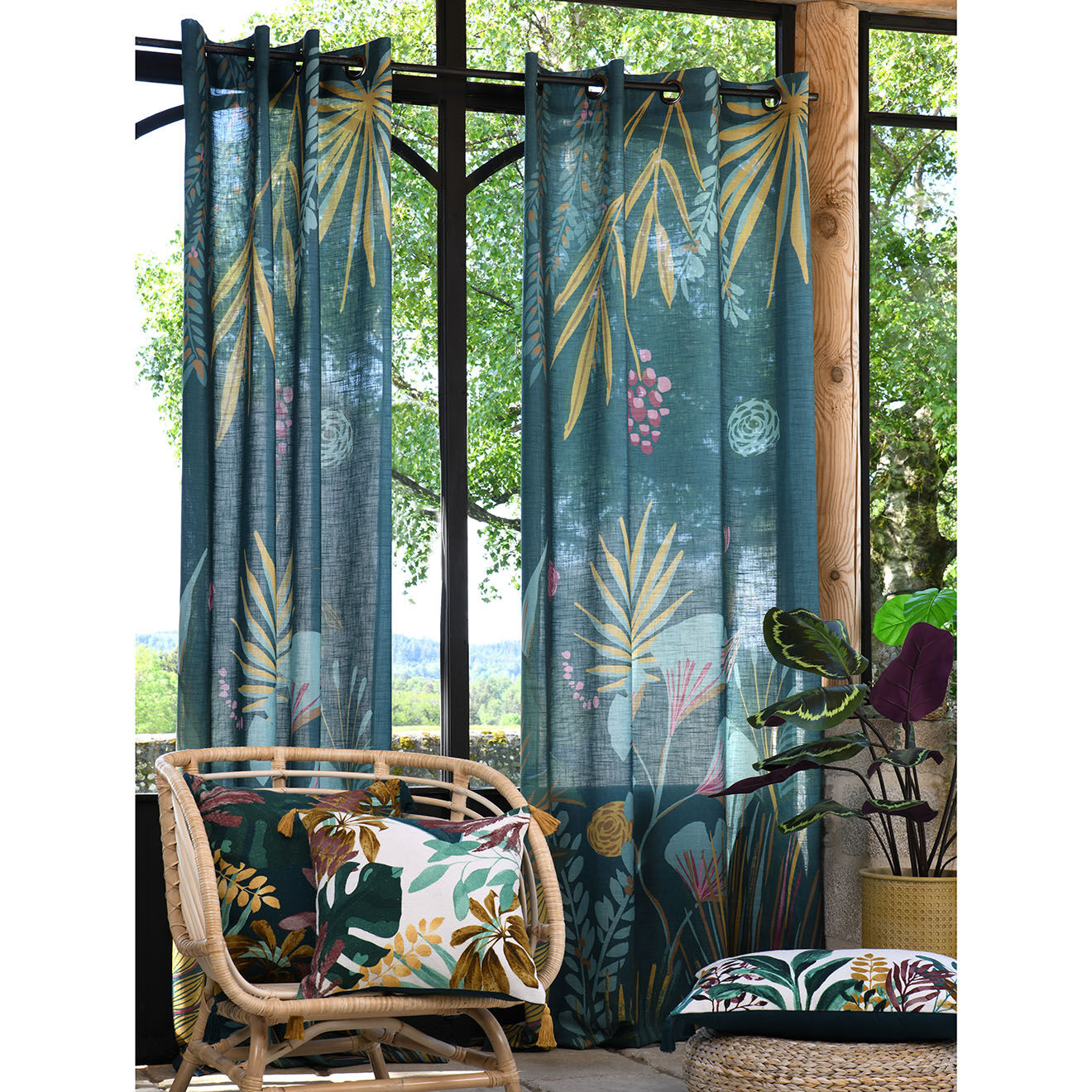 Stof Rideau Uniola multicolore - 140x260 cm