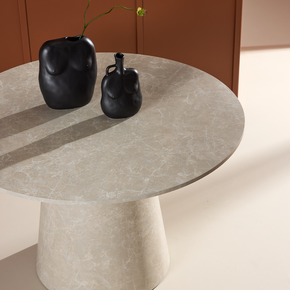 Eettafel Trude Beige marmerlook