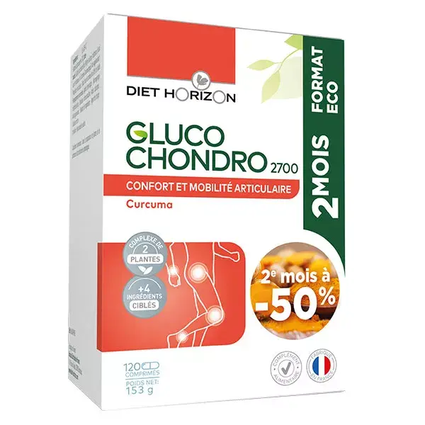 Diet Horizon Gluco Chondo 2700 Eco Formato 120 comprimidos