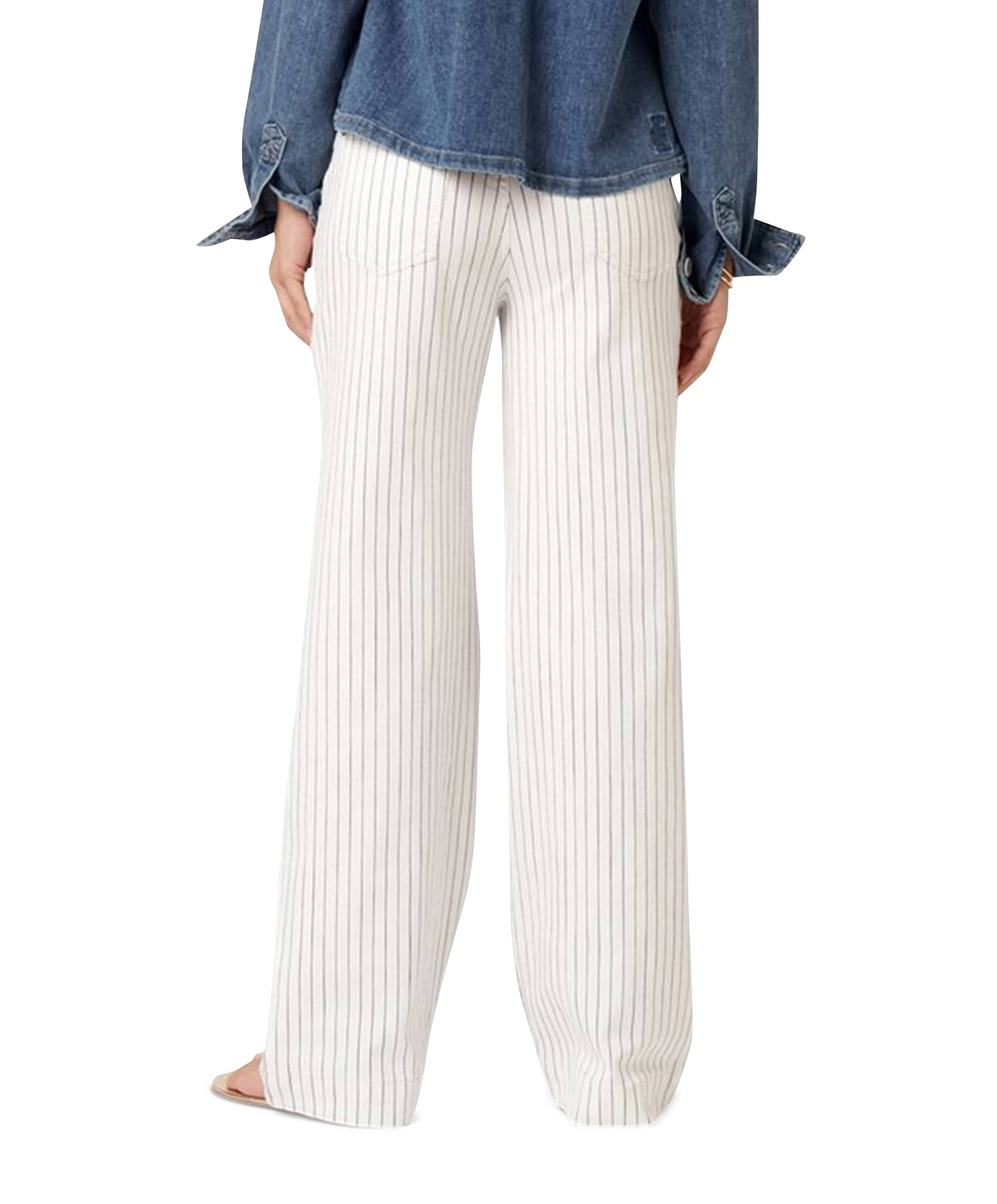 Rosner Audrey Wide Leg 5 Pocket dames jeans wit