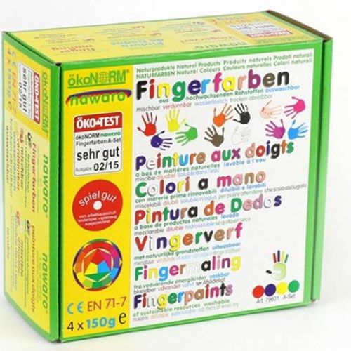 Ökonorm vingerverf 4 kleuren - set a