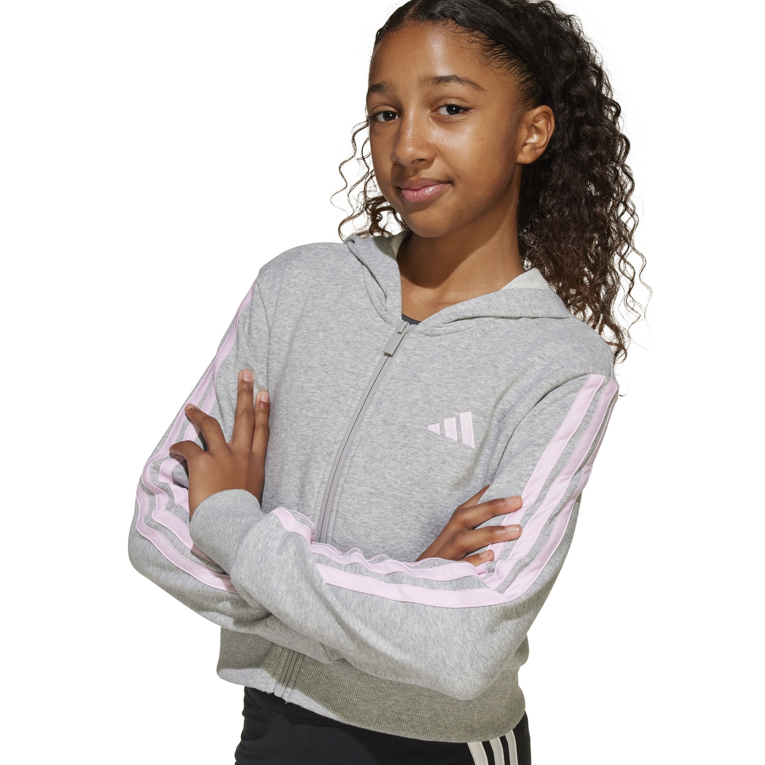 adidas Essentials Crop Gilet En Coton Enfants - Gris