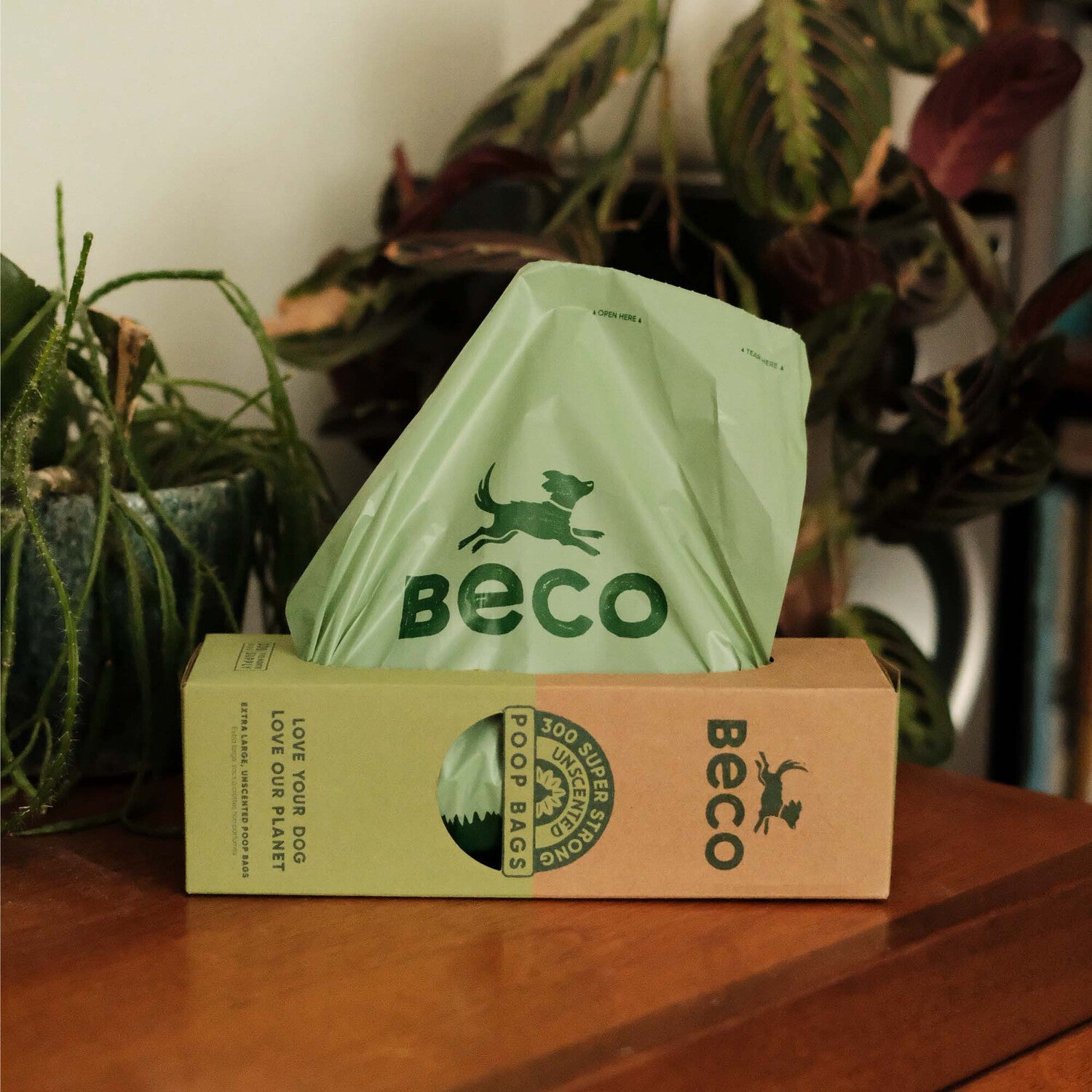 Beco poepzakjes rol groen 300 stuks