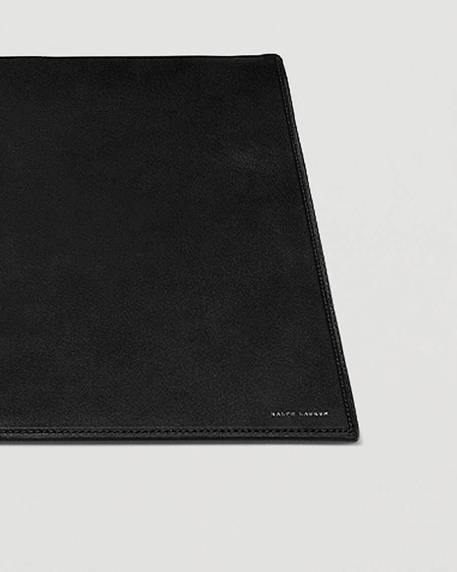 Ralph Lauren Home Brennan Small Leather Desk Blotter Black