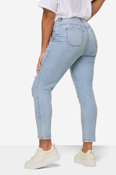 Jeans, modische Patches, 5-Pocket