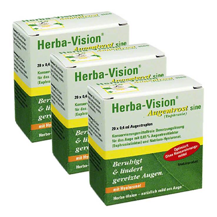 Herba-Vision® Augentrost sine Augentropfen, 3x20x0.4 ml