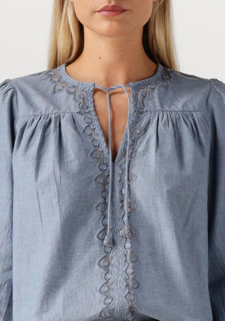blauwe ulla johnson blouses kady long sleeve blouse