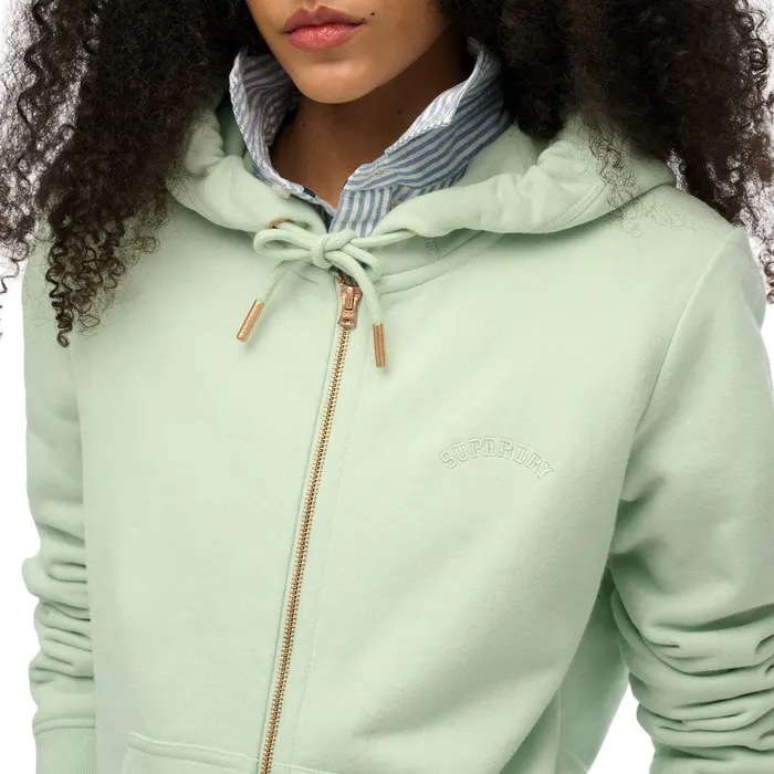 Superdry Essential Logo Zip Hooded Vest Dames