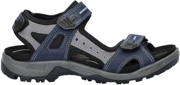 Ecco nubuck outdoor sandalen blauw