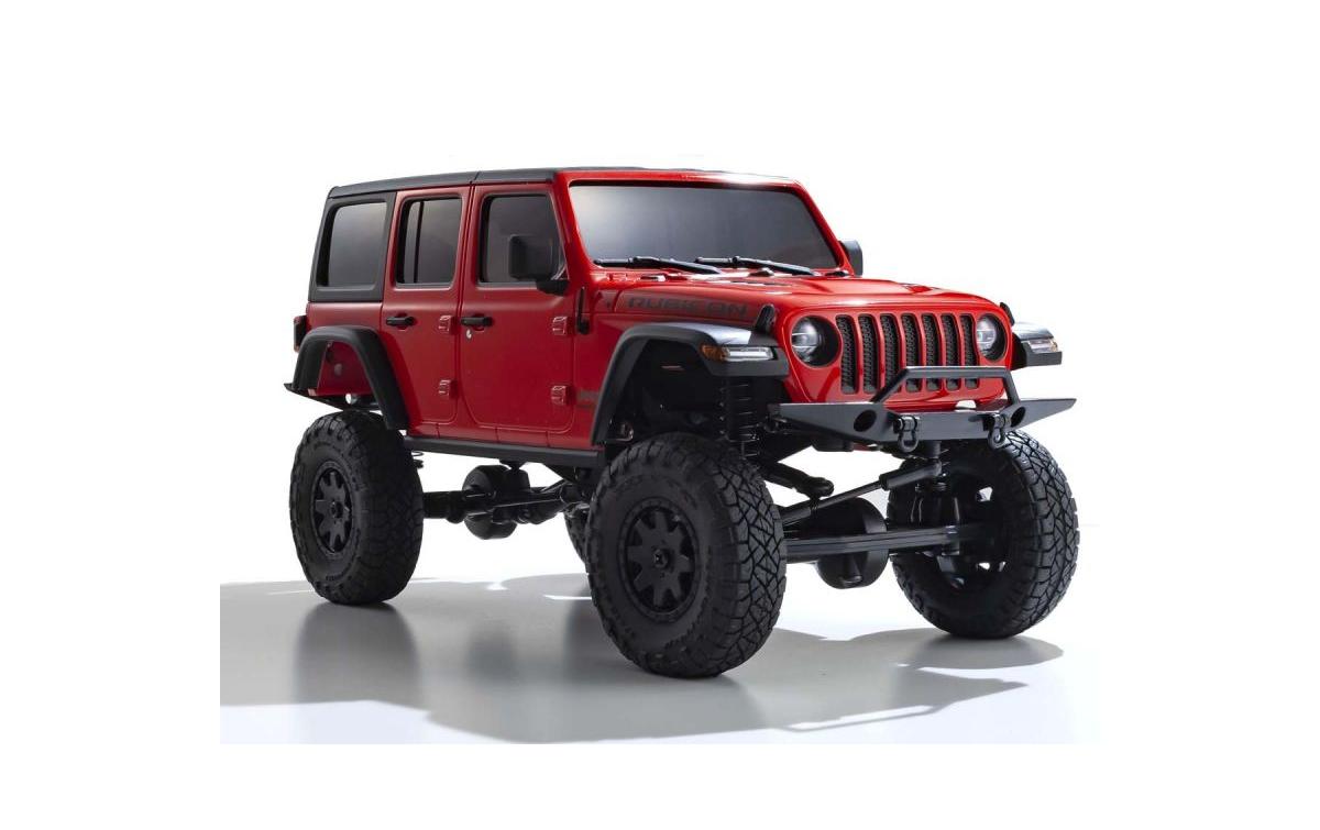 Scale Crawler Mini-Z Jeep Wrangler Rubicon, Rot 1:24, ARTR<br>MINI-Z 4×4 Series Readyset Jeep Wrangler Unlimited Rubicon Firecracker Red