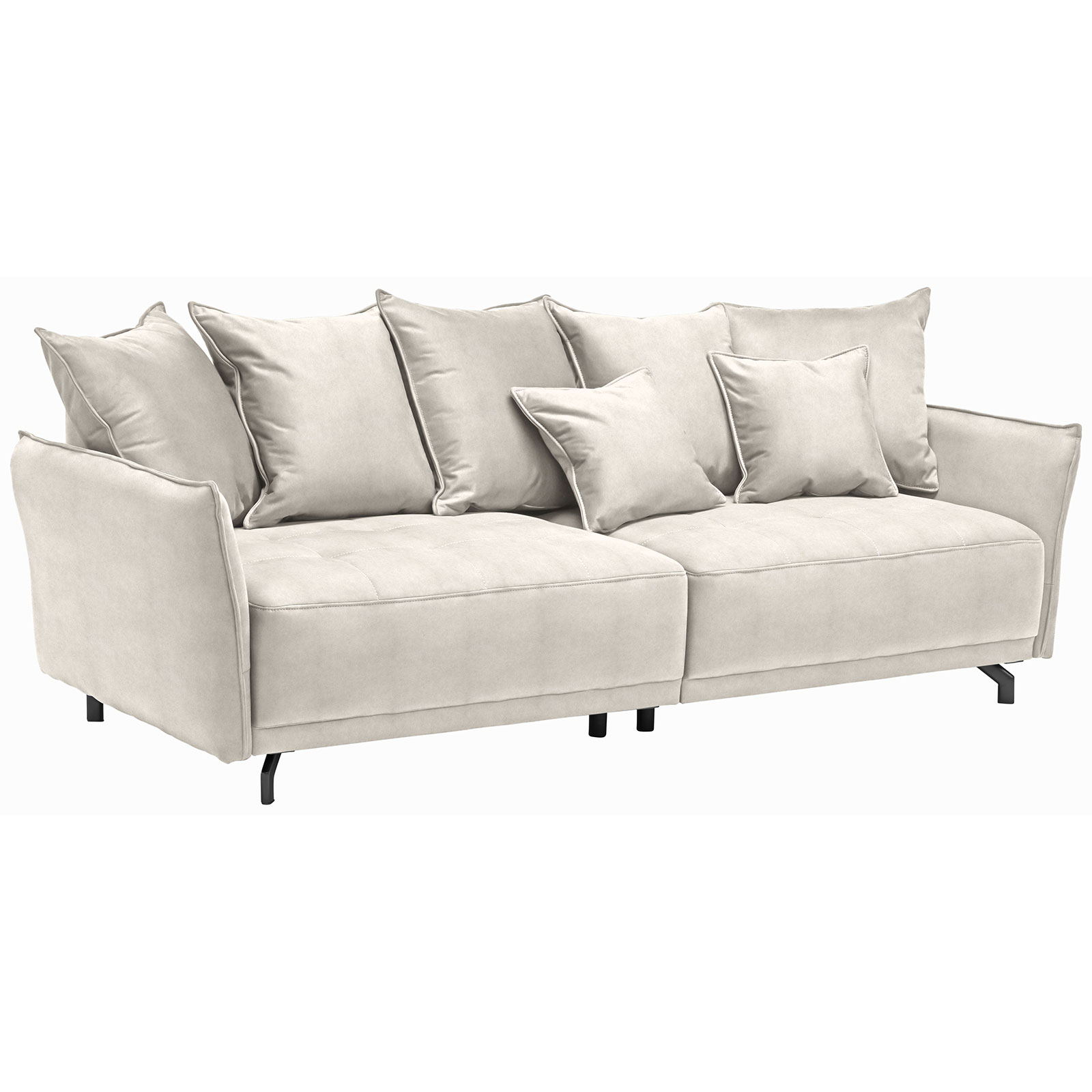 Big Sofa - beige - Samt