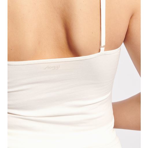 Sloggi Ever Ease Spaghetti Top, Silk White, L